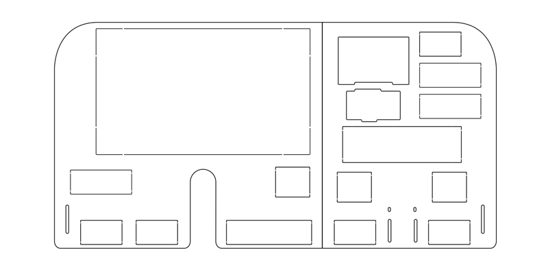 Summit panel facia layout drawing