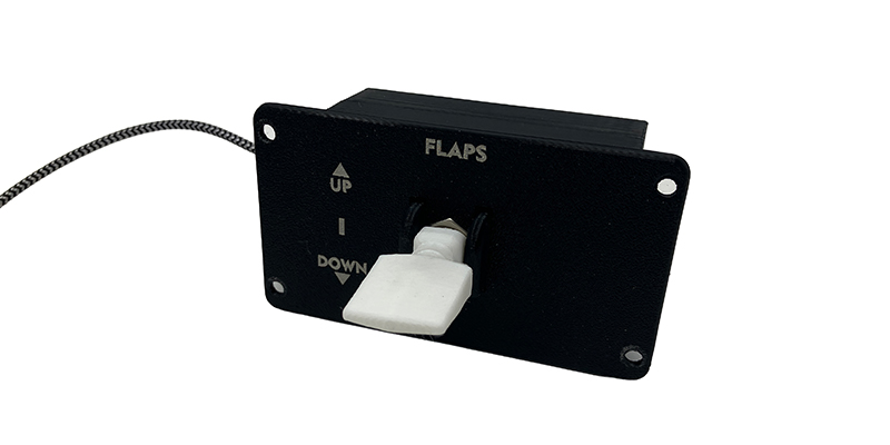 Summit Simulators Flap Switch — Up / Down flight simulator panel module