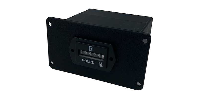 Summit Simulators Hobbs Hour Meter — Rectangular flight simulator panel module