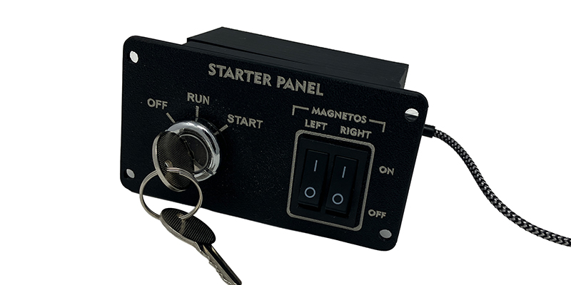 Summit Simulators Starter Panel — Keyed flight simulator panel module