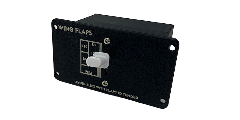 Summit Simulators Wing Flap Selector — Cessna Style flight simulator panel module