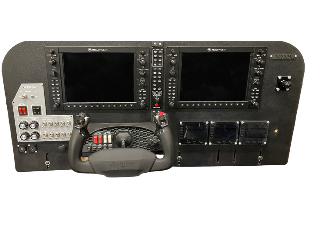Glass Cockpit home cockpit flight simulator panel by Summit Simulators